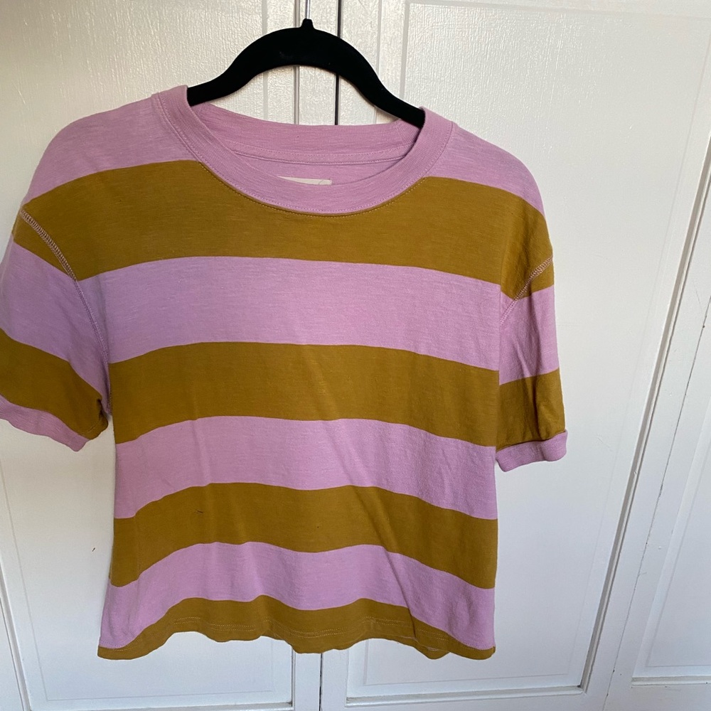 Madewell stripped ringer tee